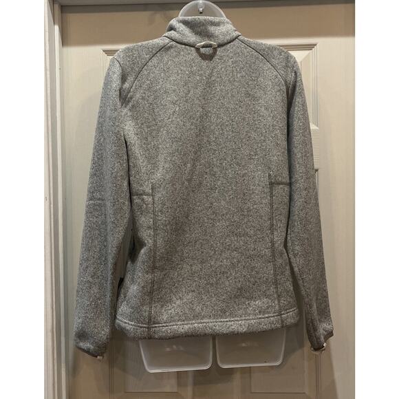 Jack Wolfskin Fleece Jacket women M Gray full Zip Outdoor Casual Cnanuk 200 - Picture 4 of 11